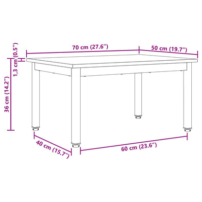 vidaXL Couchtisch Altholz 70 x 50 x 36 cm Holzwerkstoff