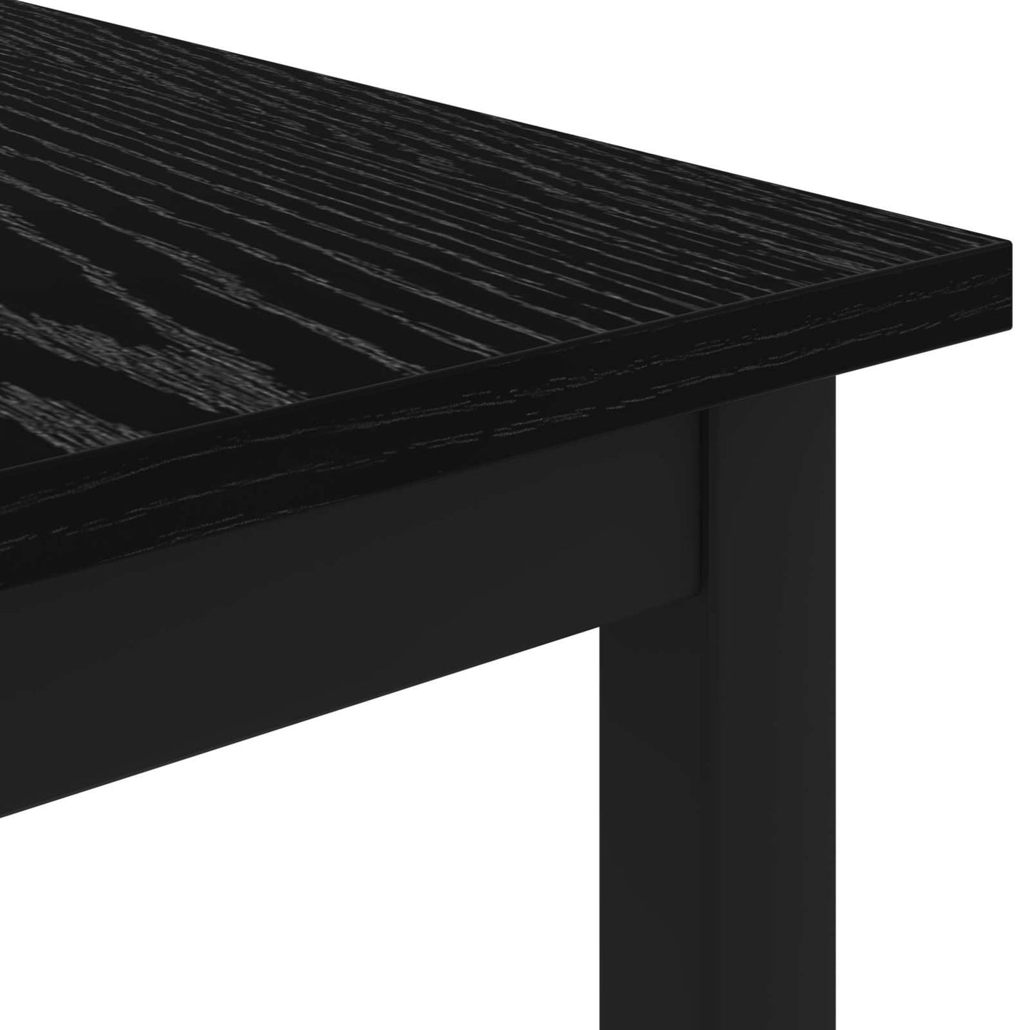 vidaXL Couchtisch Schwarz Eichen-Optik 100 x 50 x 45 cm Holzwerkstoff