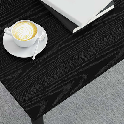 vidaXL Couchtisch Schwarz Eichen-Optik 100 x 50 x 45 cm Holzwerkstoff
