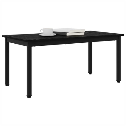 vidaXL Couchtisch Schwarz Eichen-Optik 100 x 50 x 45 cm Holzwerkstoff