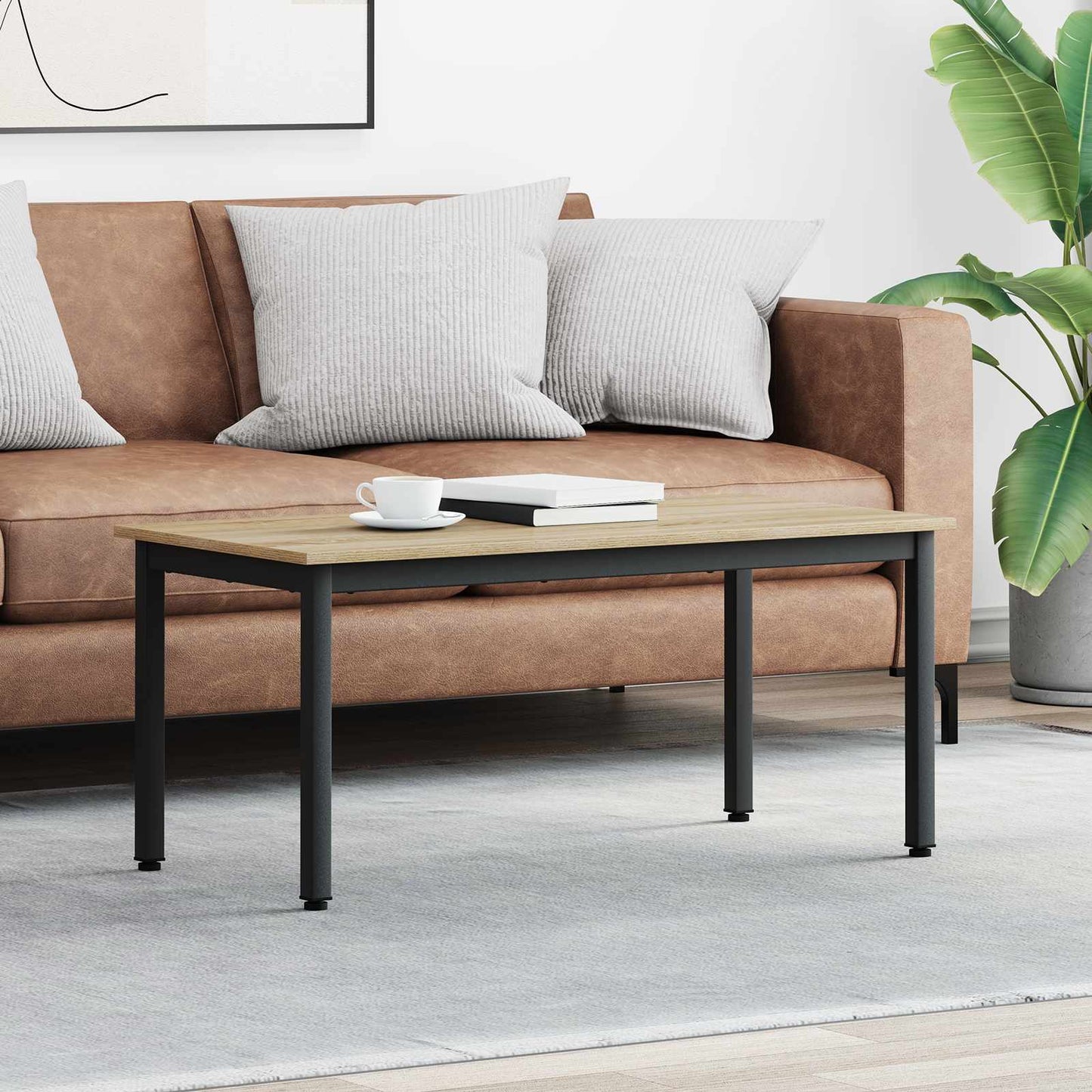 vidaXL Couchtisch Sonoma 100 x 50 x 45 cm Holzwerkstoff