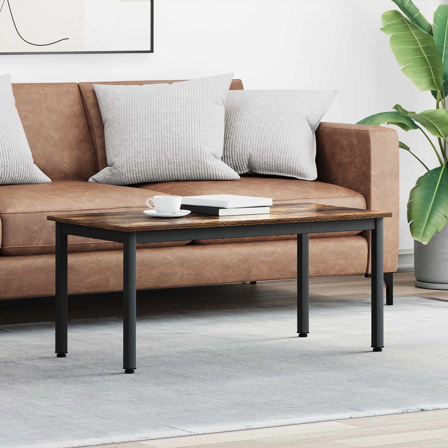 vidaXL Couchtisch Raucharbe 100 x 50 x 45 cm Holzwerkstoff
