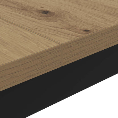 vidaXL Couchtisch Kunsthandwerk Eiche 80 x 80 x 45 cm Holzwerkstoff