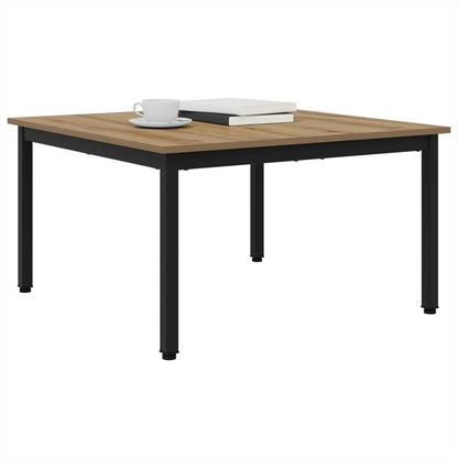 vidaXL Couchtisch Kunsthandwerk Eiche 80 x 80 x 45 cm Holzwerkstoff
