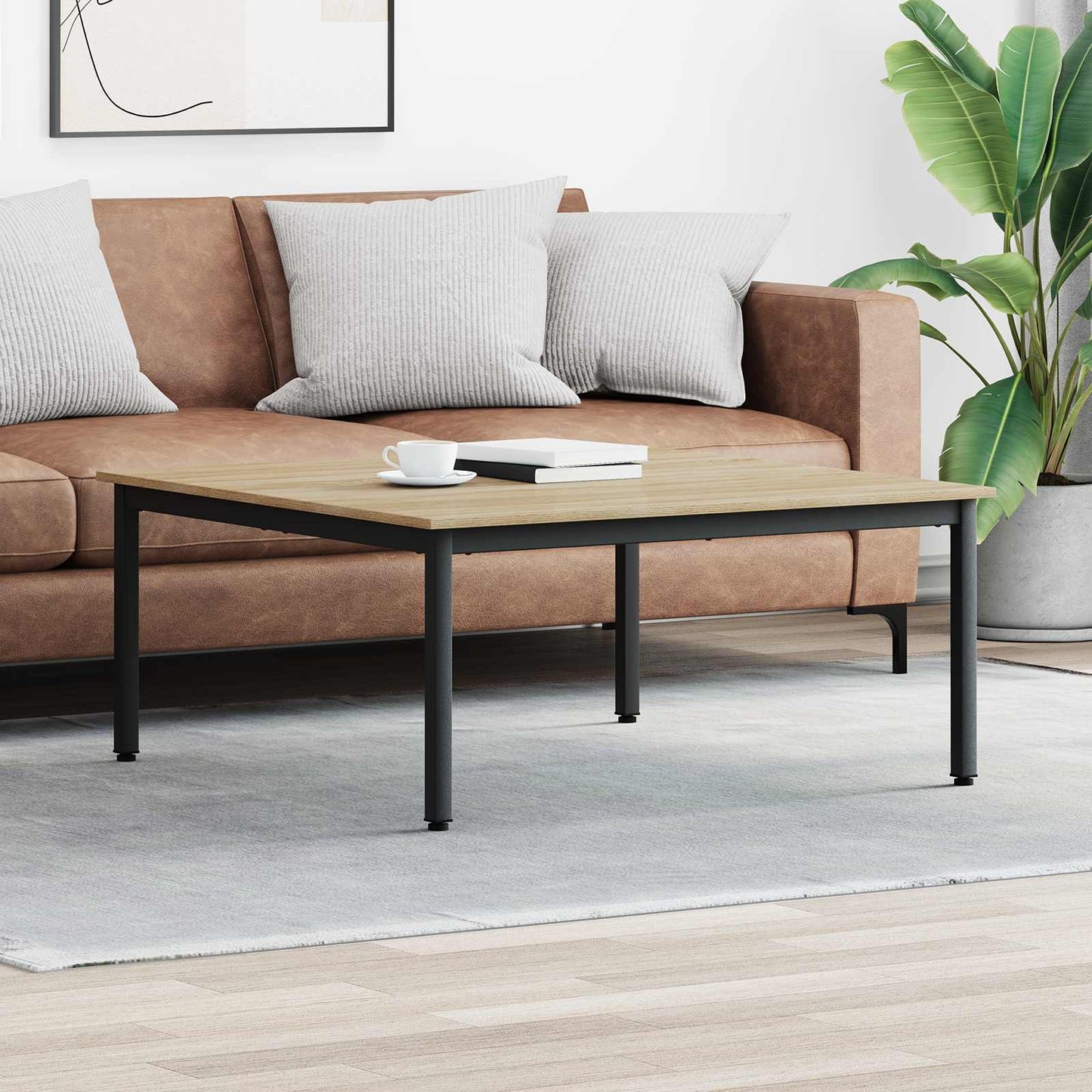 Couchtisch Sonoma 100 x 100 x 45 cm Holzwerkstoff