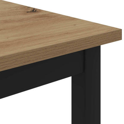vidaXL Couchtisch Kunsthandwerk Eiche 100 x 100 x 45 cm Holzwerkstoff