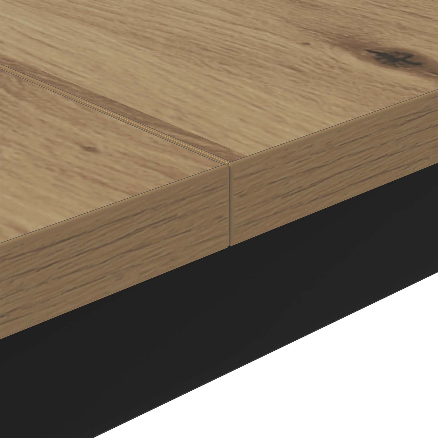 vidaXL Couchtisch Kunsthandwerk Eiche 100 x 100 x 45 cm Holzwerkstoff