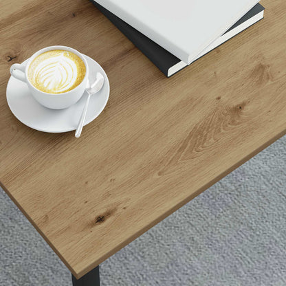 vidaXL Couchtisch Kunsthandwerk Eiche 100 x 100 x 45 cm Holzwerkstoff