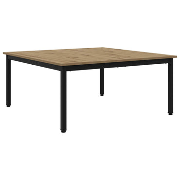 vidaXL Couchtisch Kunsthandwerk Eiche 100 x 100 x 45 cm Holzwerkstoff