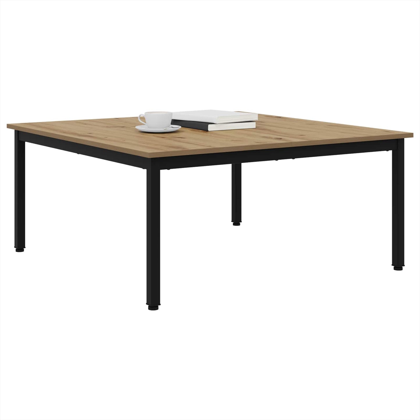 vidaXL Couchtisch Kunsthandwerk Eiche 100 x 100 x 45 cm Holzwerkstoff