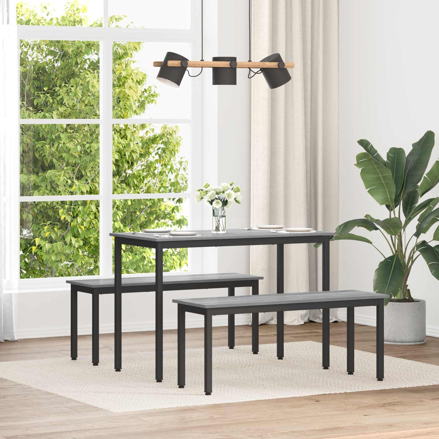 Bank Graues Sonoma 110 x 35 x 45 cm Holzwerkstoff