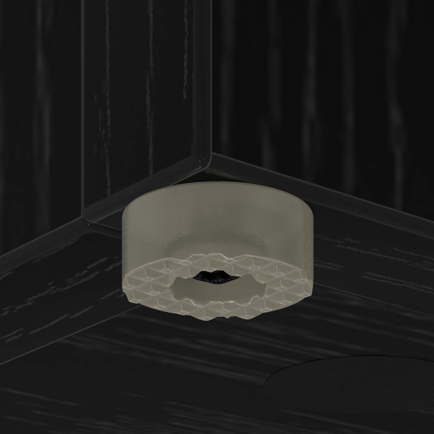 Sonnenschirmhalter Schwarz Eichen-Optik 25 x 24,5 x 64 cm