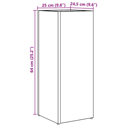 Sonnenschirmhalter mit Speicher Graues Sonoma 25 x 24,5 x 64 cm