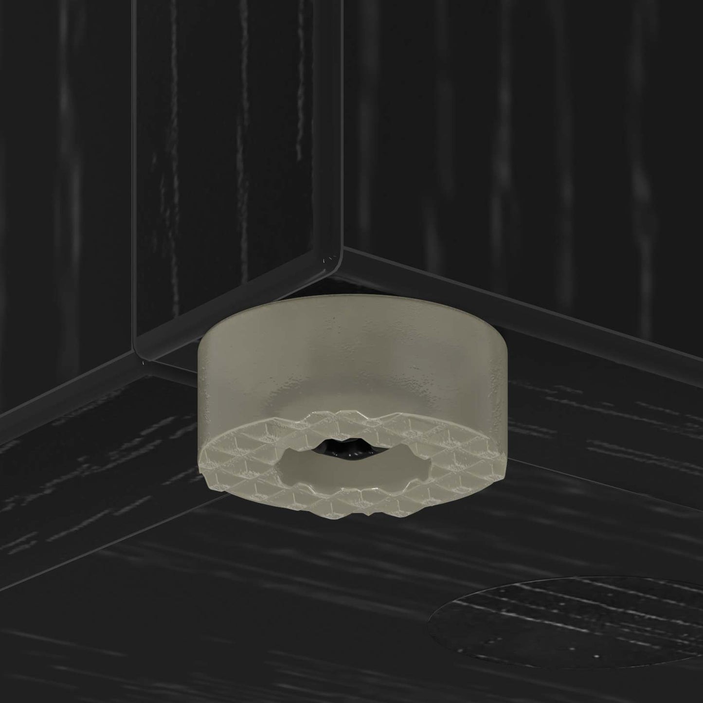 Sonnenschirmhalter Schwarz Eichen-Optik 20 x 20 x 55,5 cm