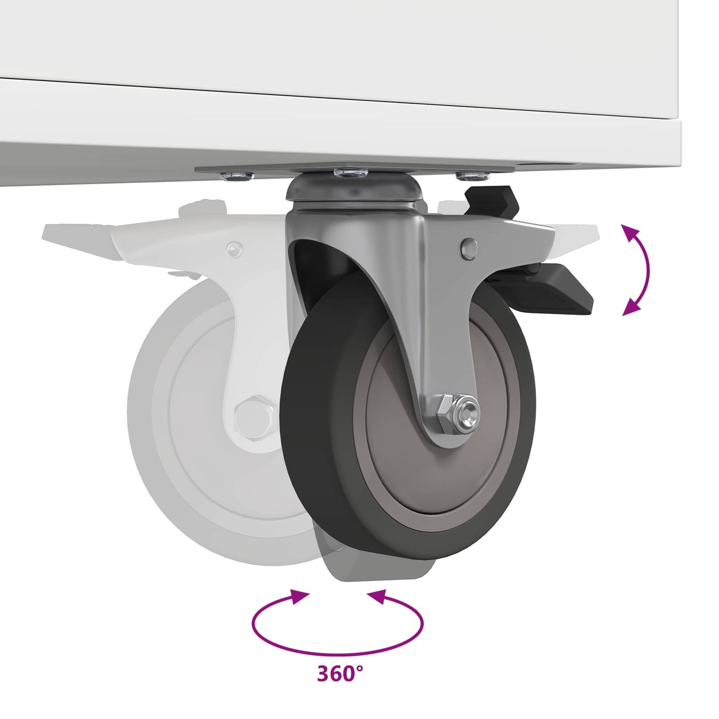 Golf Schrank Mit Rad Uni Weiß 65 x 45 x 98 cm