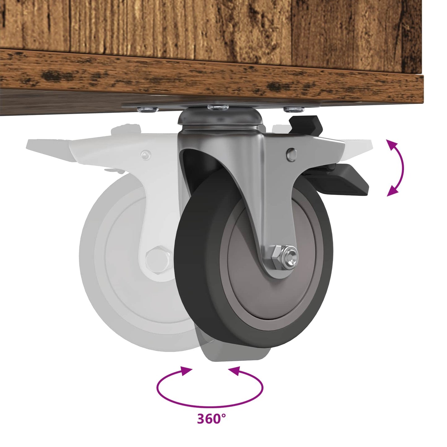 Golf Schrank Mit Rad Uni Altholz 65 x 45 x 98 cm