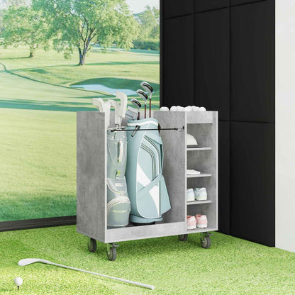 Golf Schrank Mit Rad Uni Beton Grau 90 x 45 x 98 cm