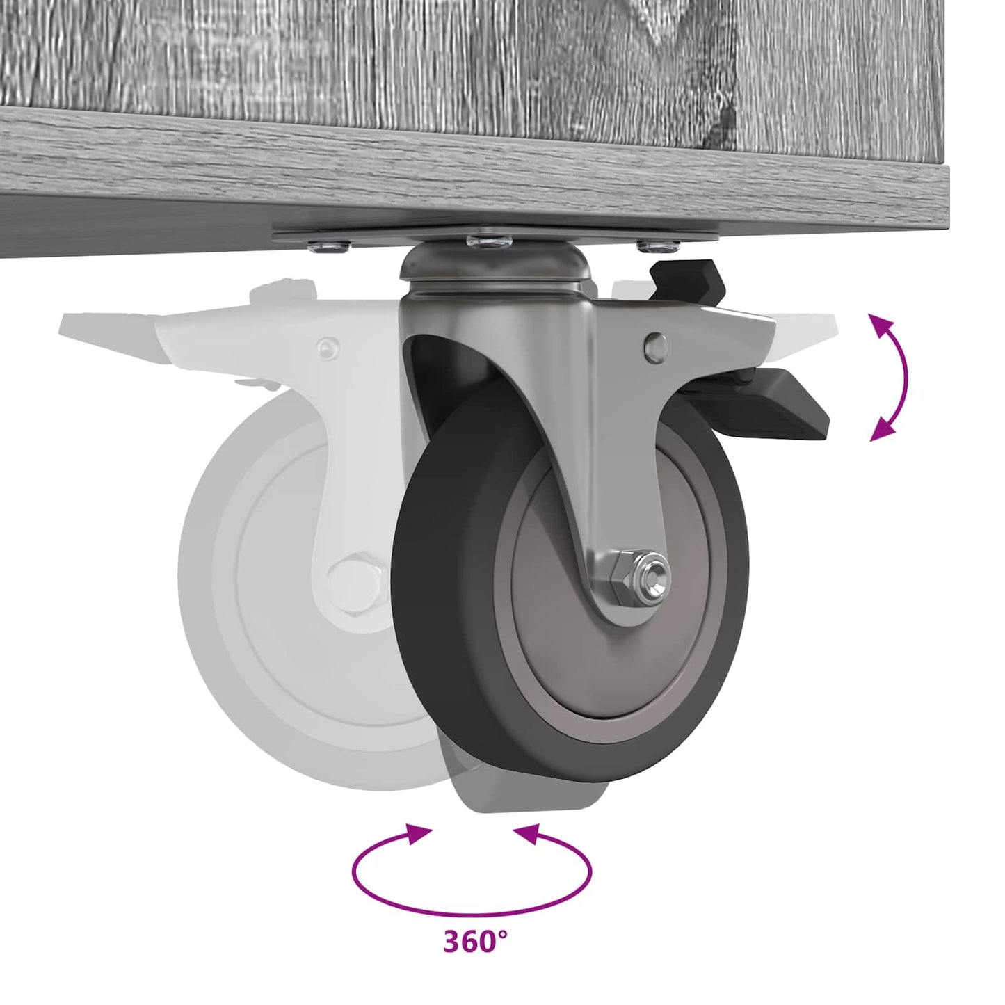Golf Schrank Mit Rad Uni Graues Sonoma 90 x 45 x 98 cm