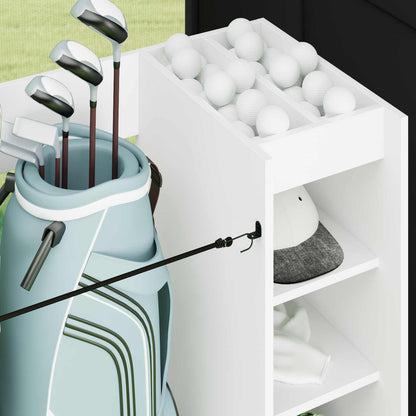 Golf Schrank Mit Rad Uni Weiß 120 x 45 x 98 cm