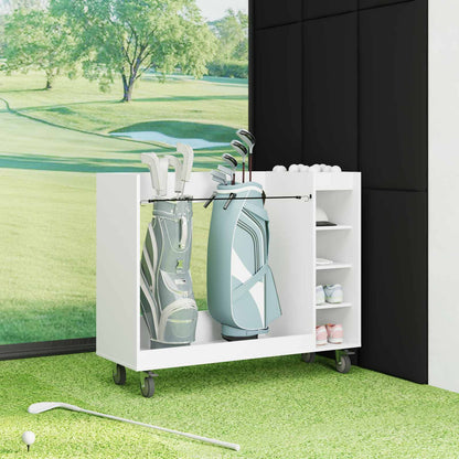 Golf Schrank Mit Rad Uni Weiß 120 x 45 x 98 cm