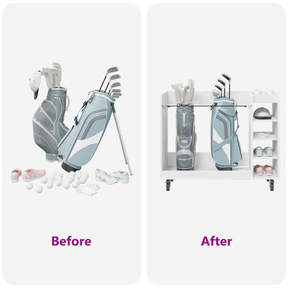 Golf Schrank Mit Rad Uni Weiß 120 x 45 x 98 cm