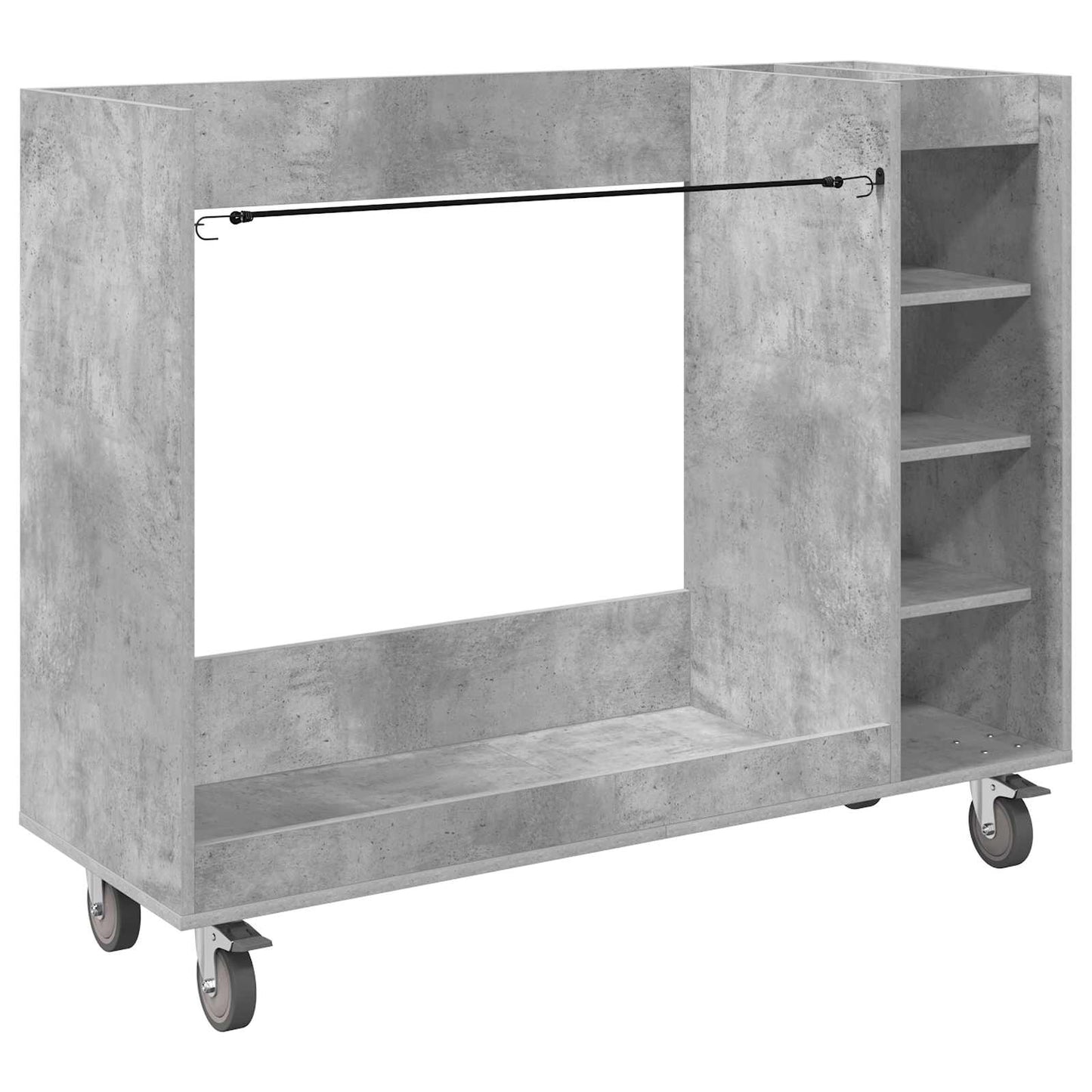 Golf Schrank Mit Rad Uni Beton Grau 120 x 45 x 98 cm