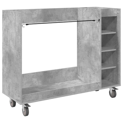 Golf Schrank Mit Rad Uni Beton Grau 120 x 45 x 98 cm
