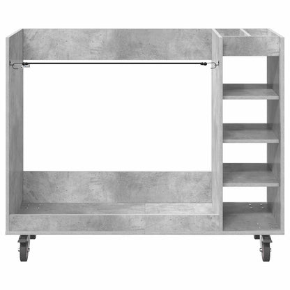 Golf Schrank Mit Rad Uni Beton Grau 120 x 45 x 98 cm