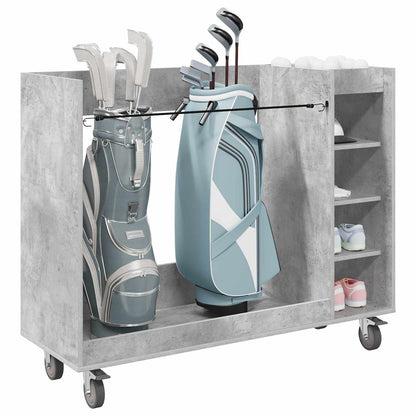 Golf Schrank Mit Rad Uni Beton Grau 120 x 45 x 98 cm
