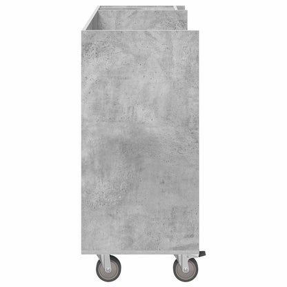 Golf Schrank Mit Rad Uni Beton Grau 120 x 45 x 98 cm