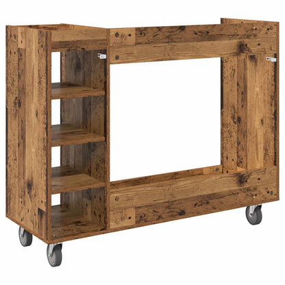 Golf Schrank Mit Rad Uni Altholz 120 x 45 x 98 cm