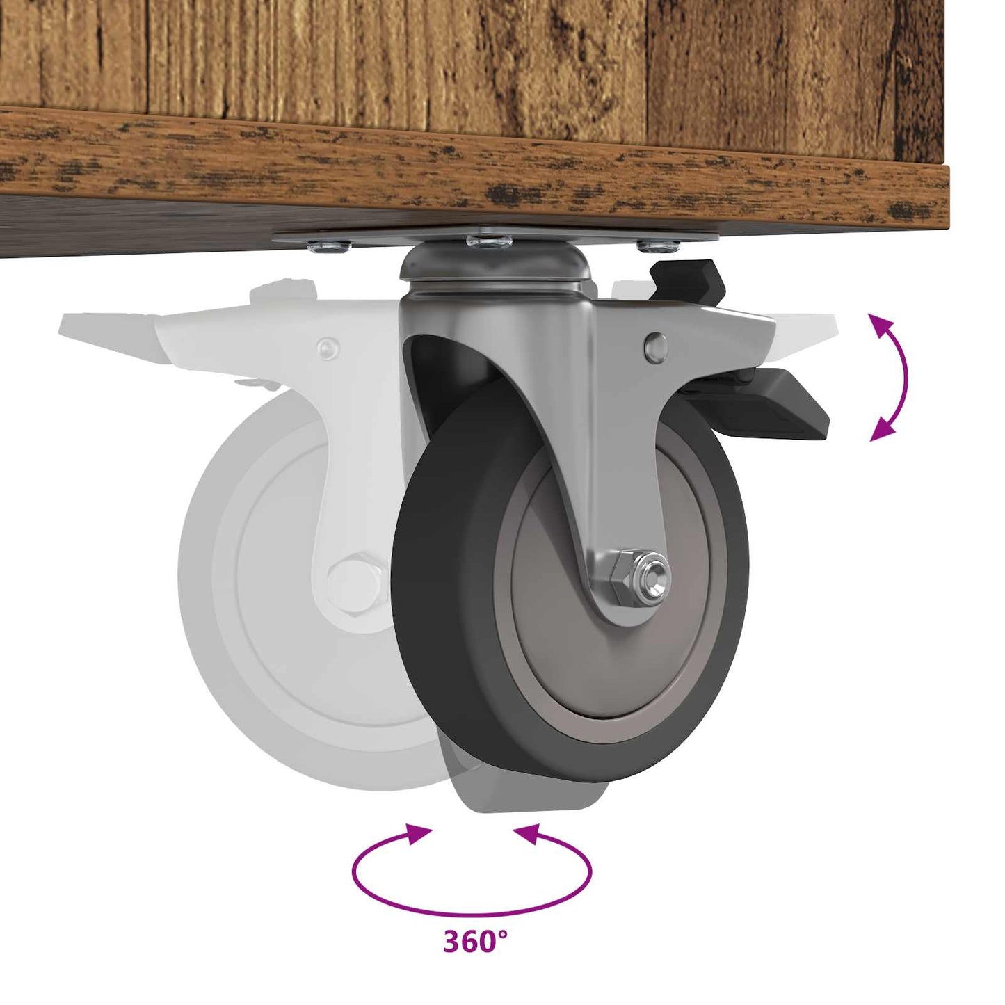 Golf Schrank Mit Rad Uni Altholz 120 x 45 x 98 cm