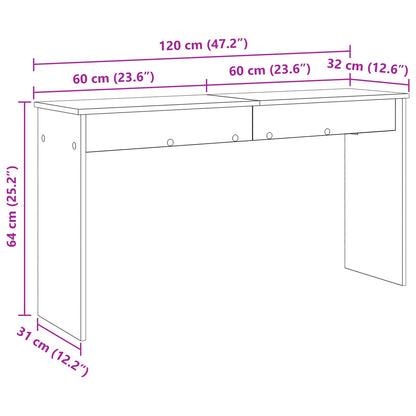 Klavierständer Graues Sonoma 120 x 32 x 64 cm Holzwerkstoff