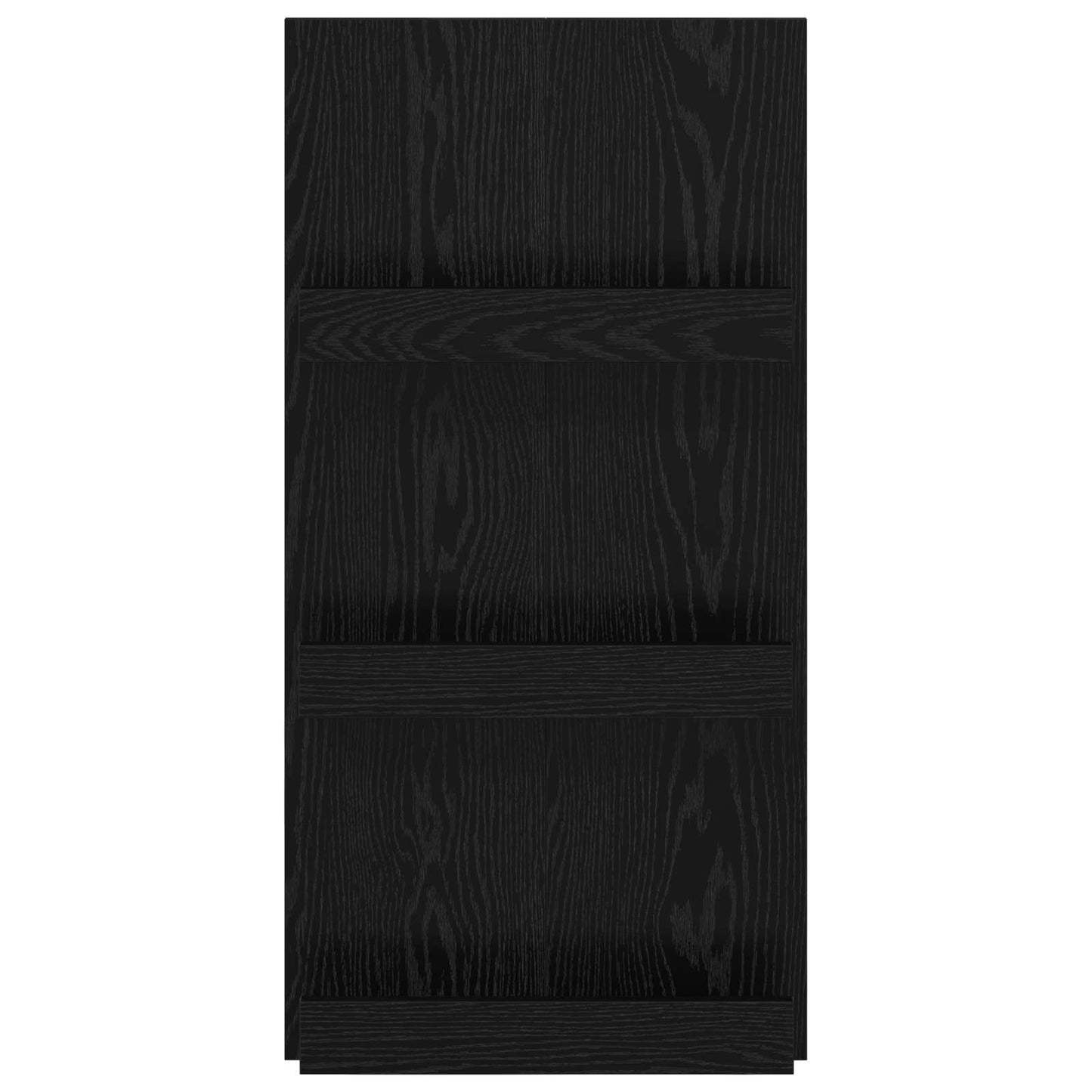 Magazinregal mit Regal Schwarz Eichen-Optik 51 x 11 x 102 cm