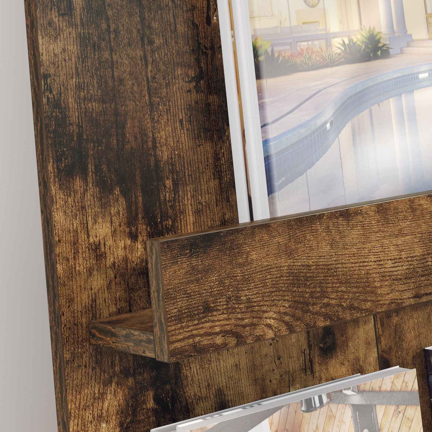 Magazinregal Geräucherte Eiche 51 x 11 x 102 cm Holzwerkstoff