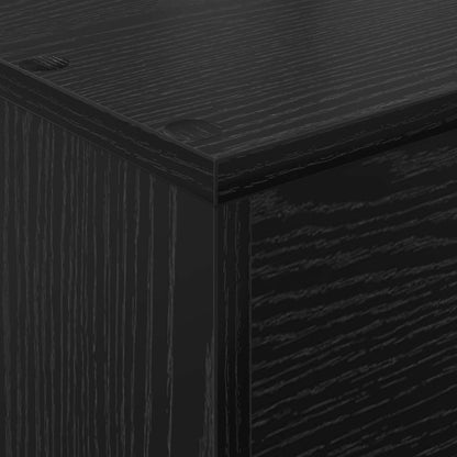 Magazinregal Schwarz Eichen-Optik 70 x 41 x 96 cm Holzwerkstoff