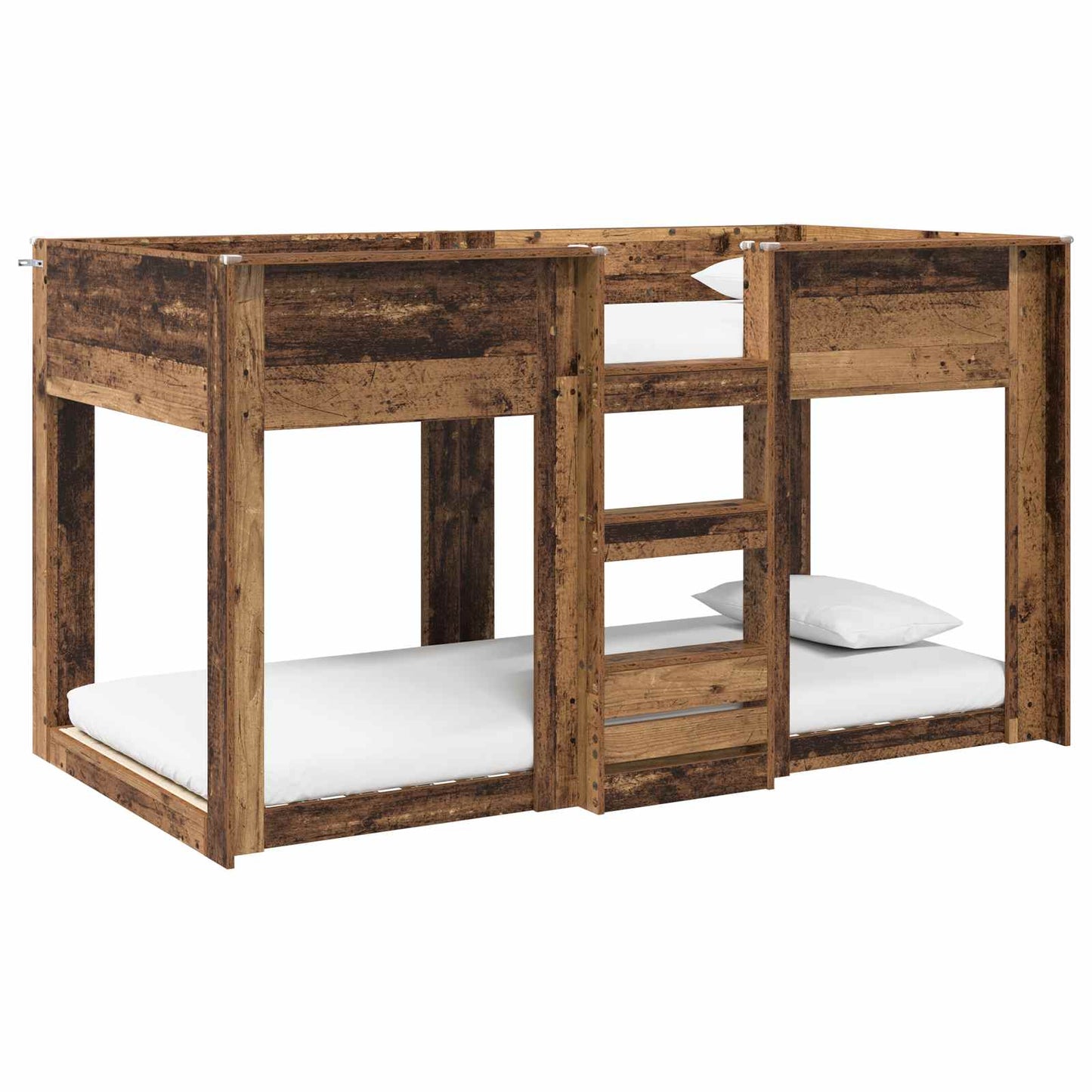 vidaXL Etagenbett für Kinder Altholz 75 x 190 cm Holzwerkstoff