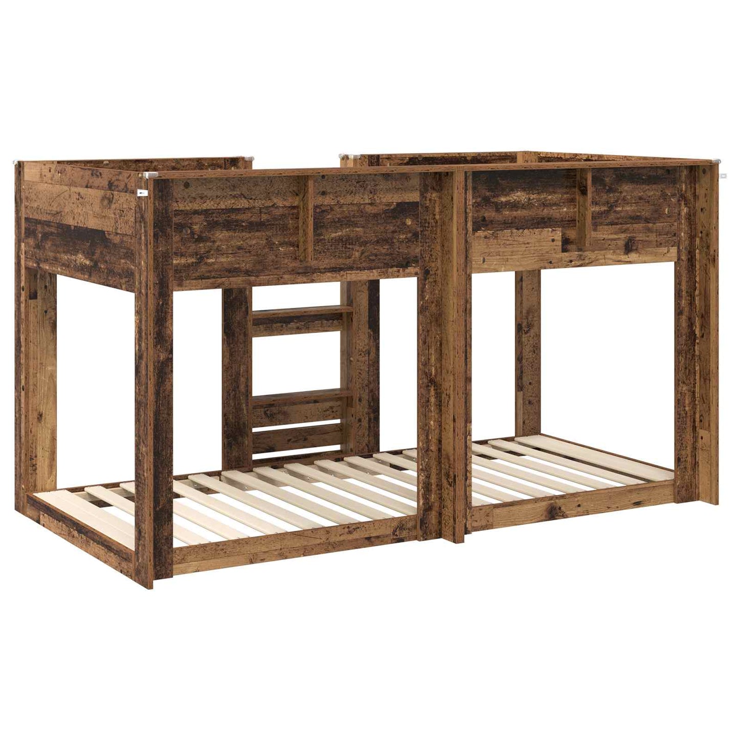 vidaXL Etagenbett für Kinder Altholz 75 x 190 cm Holzwerkstoff