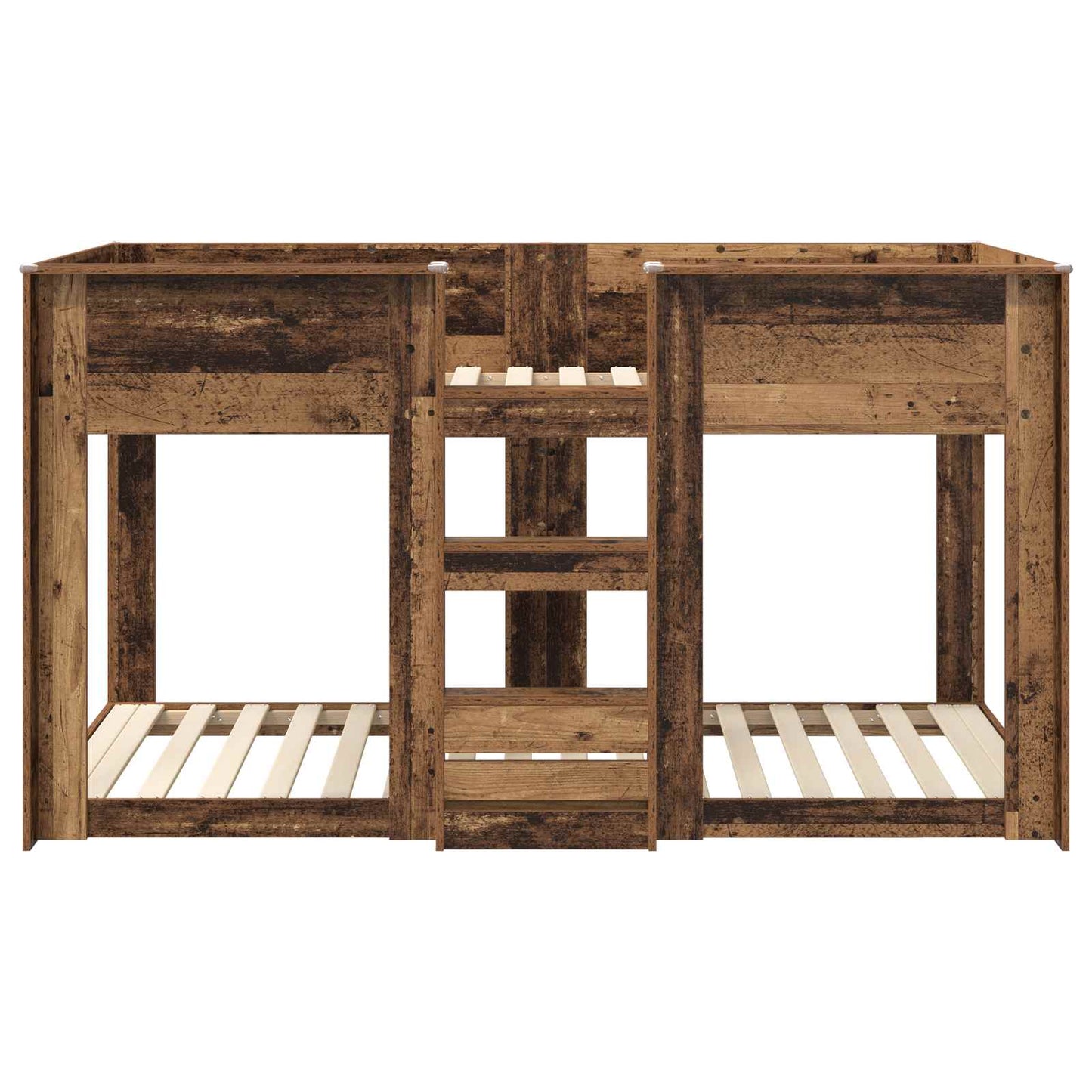 vidaXL Etagenbett für Kinder Altholz 75 x 190 cm Holzwerkstoff