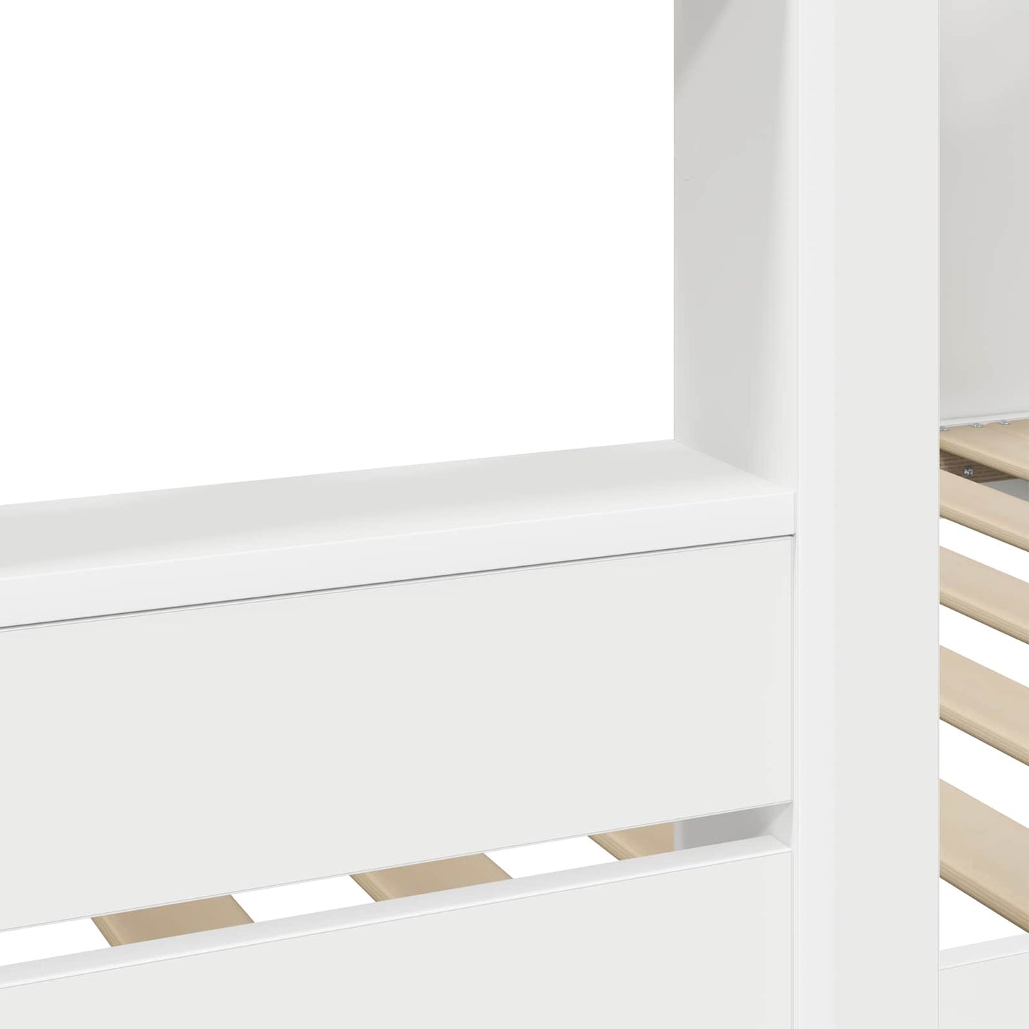 vidaXL Etagenbett für Kinder Weiß 90 x 190 cm Holzwerkstoff
