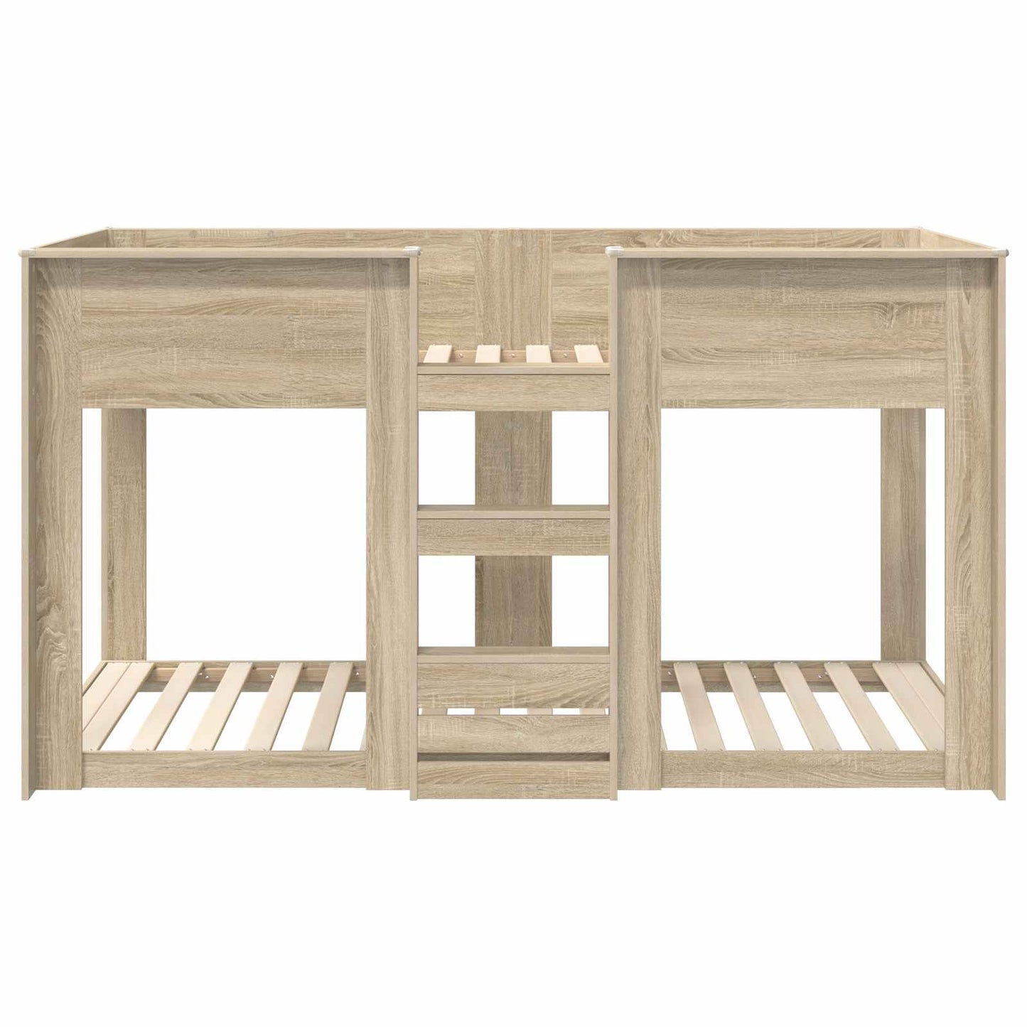 vidaXL Etagenbett für Kinder Sonoma-Eiche 90 x 190 cm Holzwerkstoff