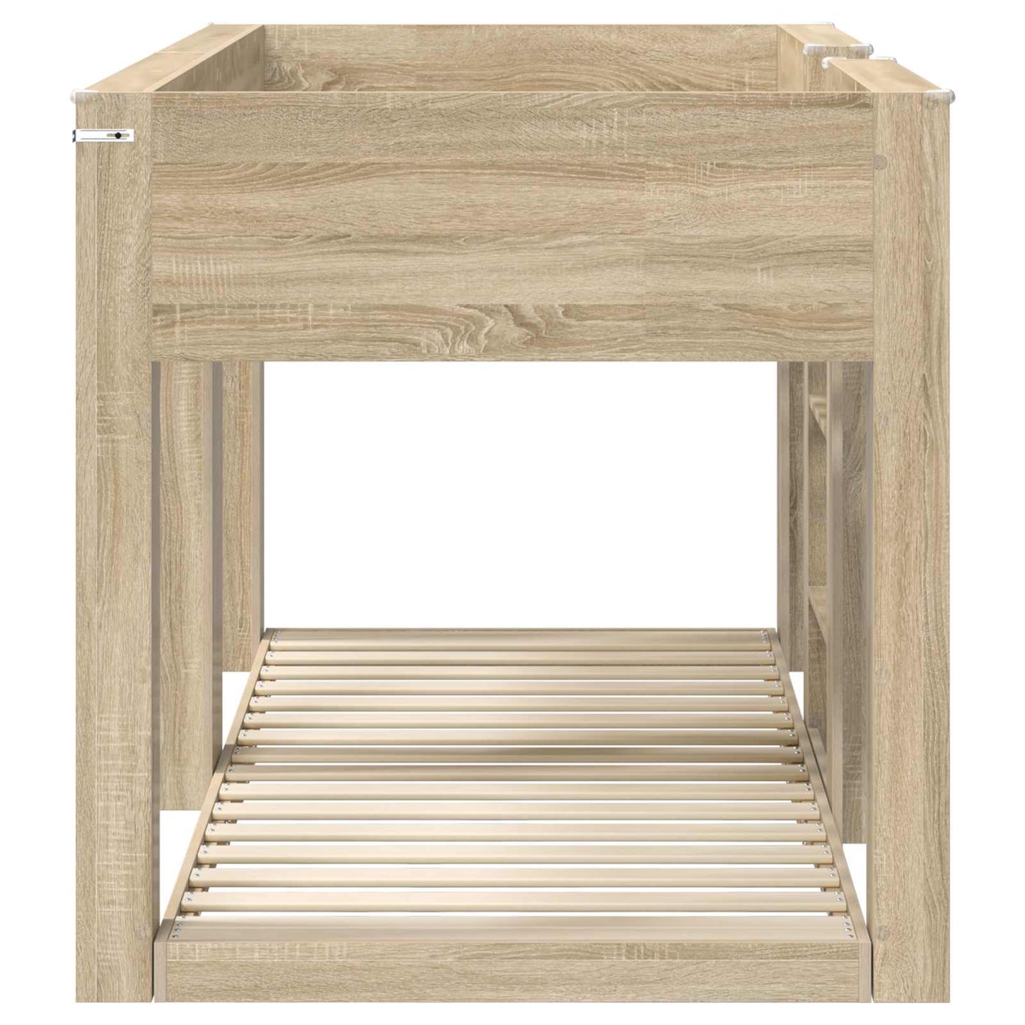 vidaXL Etagenbett für Kinder Sonoma-Eiche 90 x 190 cm Holzwerkstoff