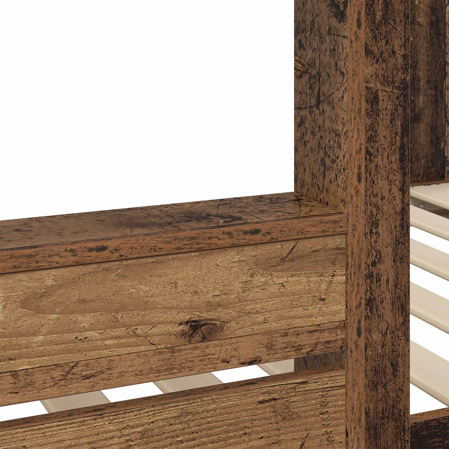 vidaXL Etagenbett für Kinder Altholz 90 x 190 cm Holzwerkstoff