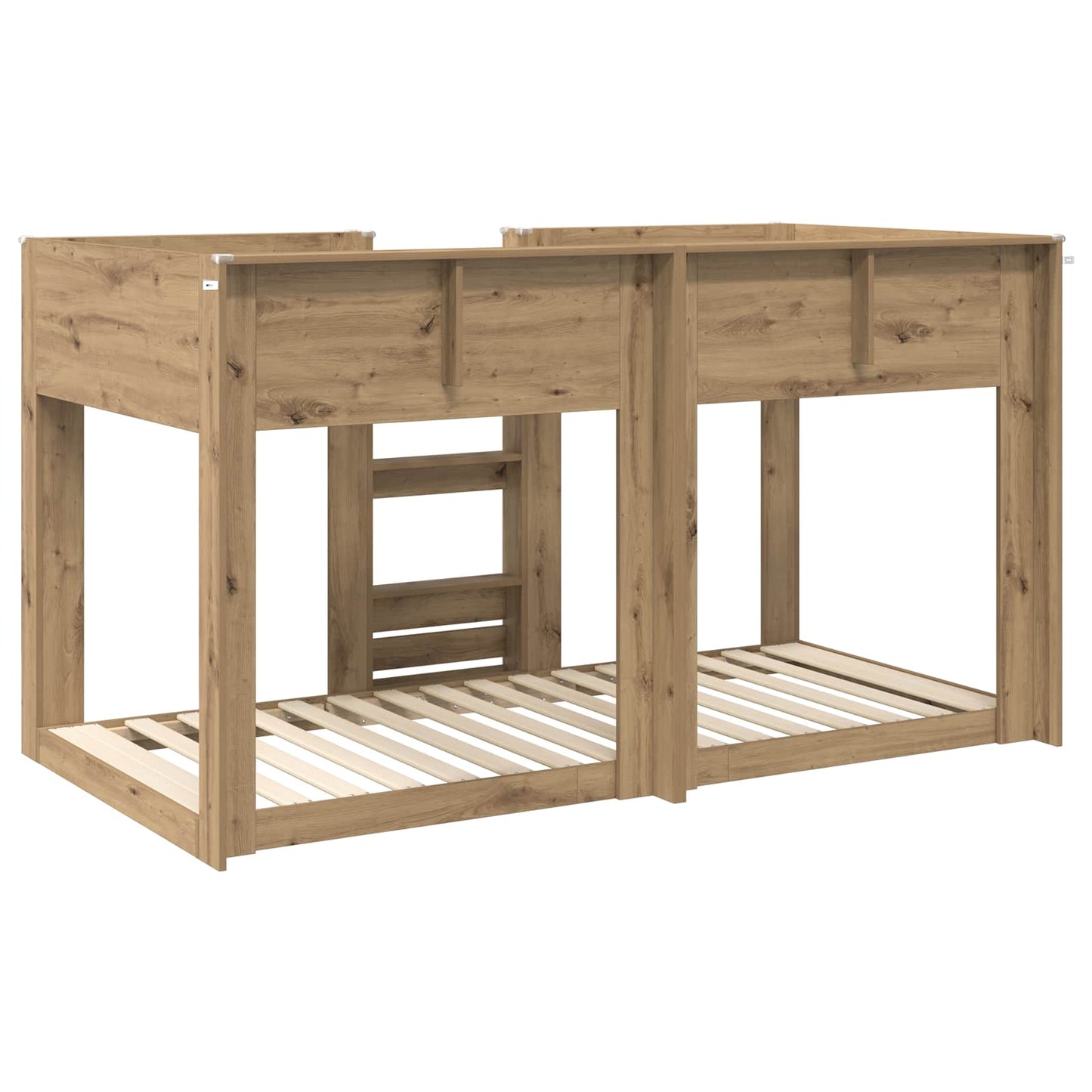 vidaXL Etagenbett für Kinder Artisan-Eiche 90 x 190 cm Holzwerkstoff
