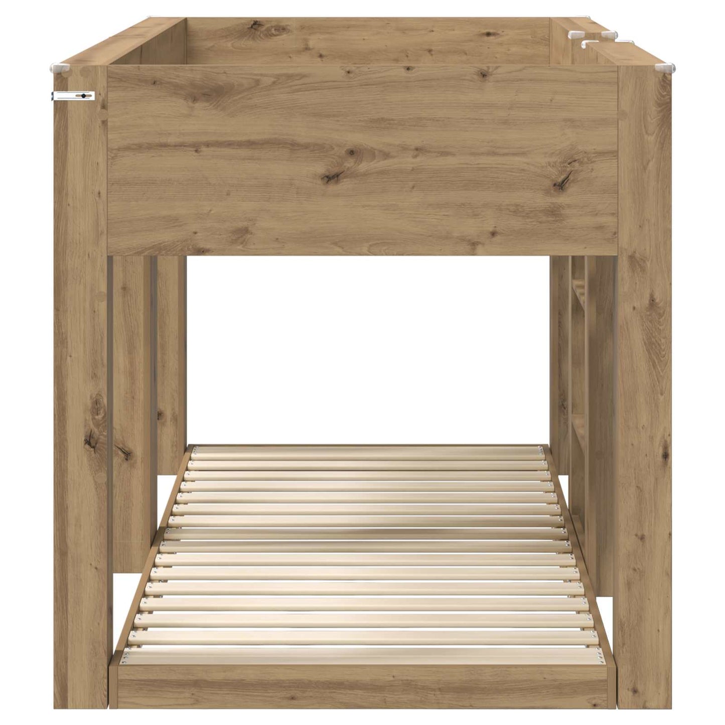 vidaXL Etagenbett für Kinder Artisan-Eiche 90 x 190 cm Holzwerkstoff