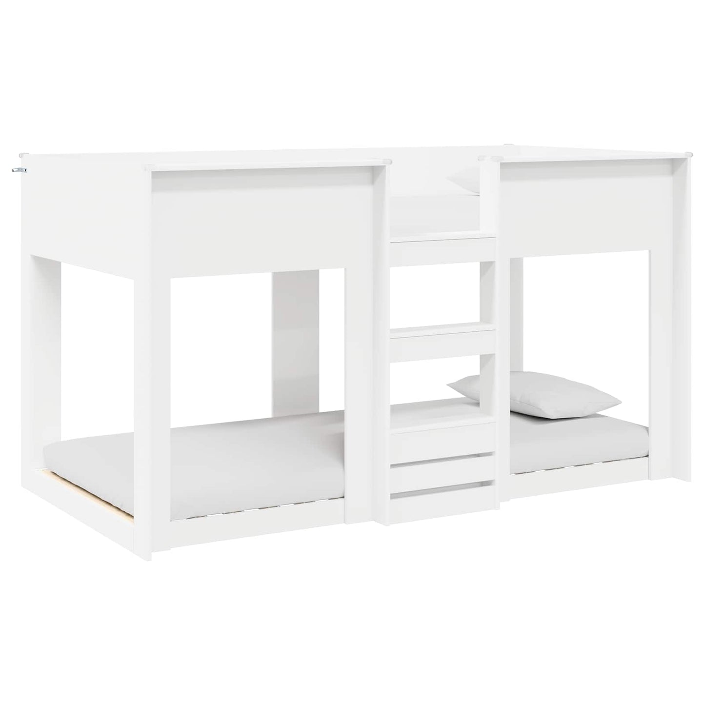 vidaXL Etagenbett für Kinder Weiß 80 x 200 cm Holzwerkstoff