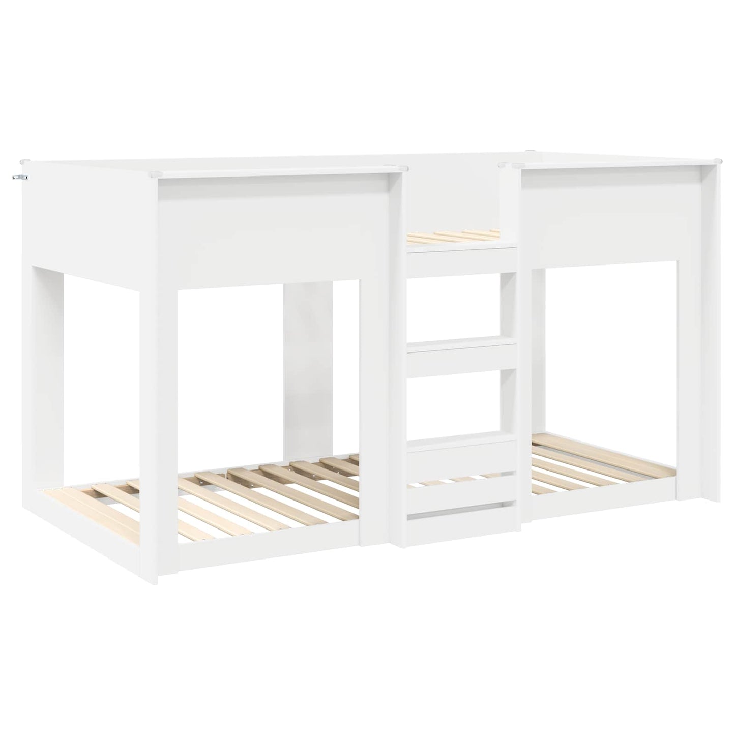 vidaXL Etagenbett für Kinder Weiß 80 x 200 cm Holzwerkstoff