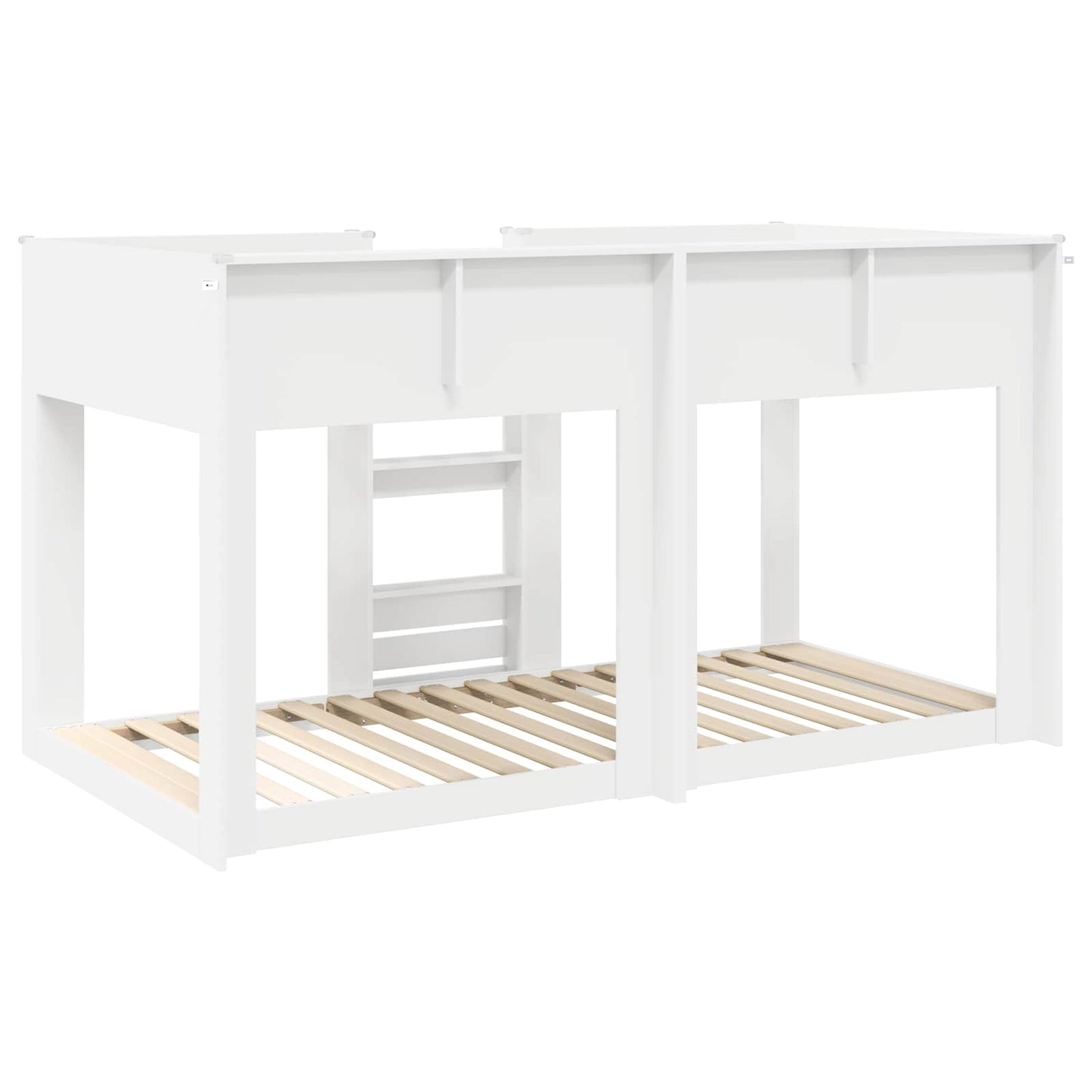vidaXL Etagenbett für Kinder Weiß 80 x 200 cm Holzwerkstoff