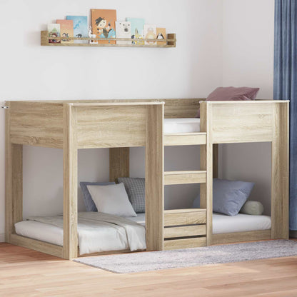 Etagenbett für Kinder Sonoma-Eiche 90 x 200 cm Holzwerkstoff