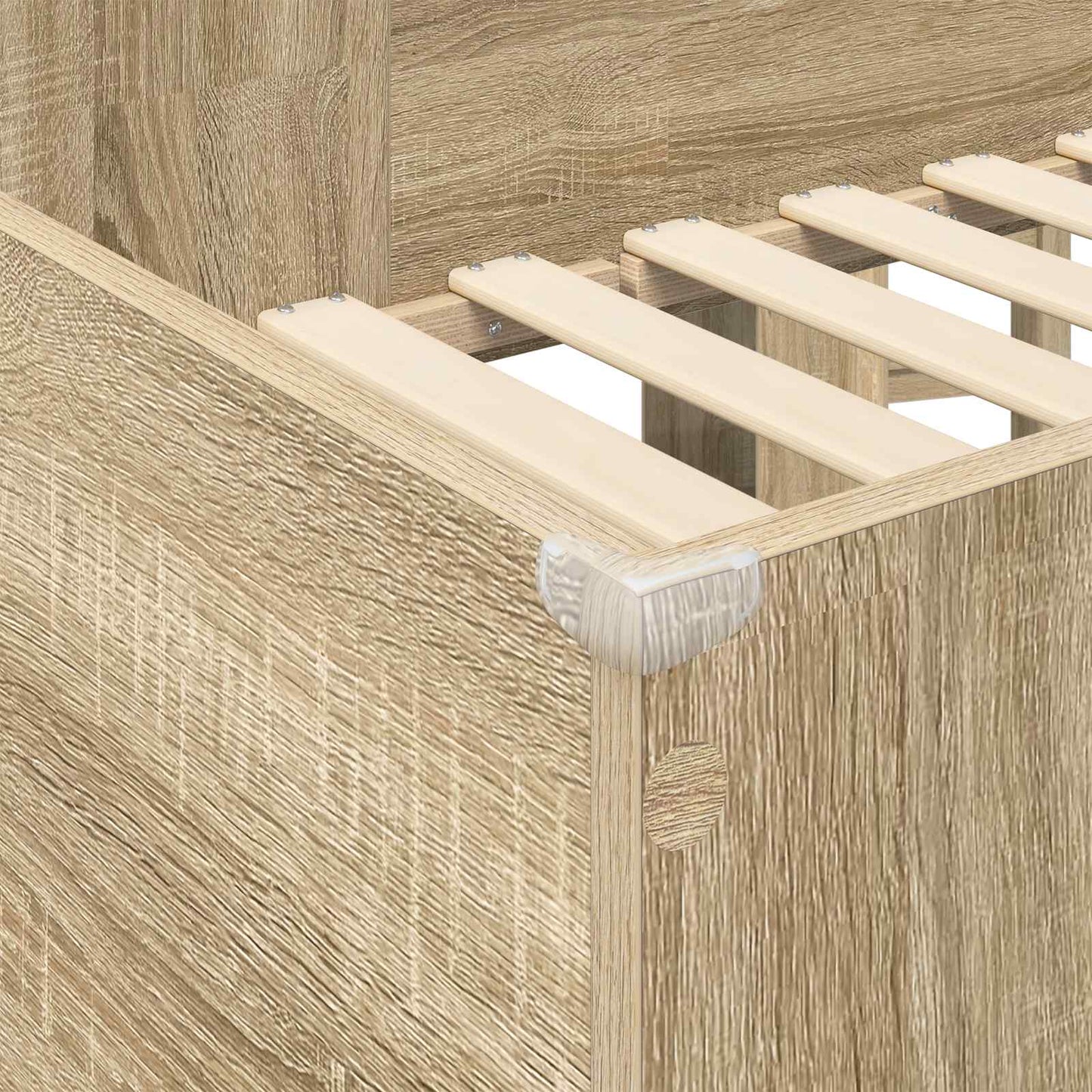 vidaXL Etagenbettgestell mit Schreibtisch Sonoma-Eiche 75 x 190 cm